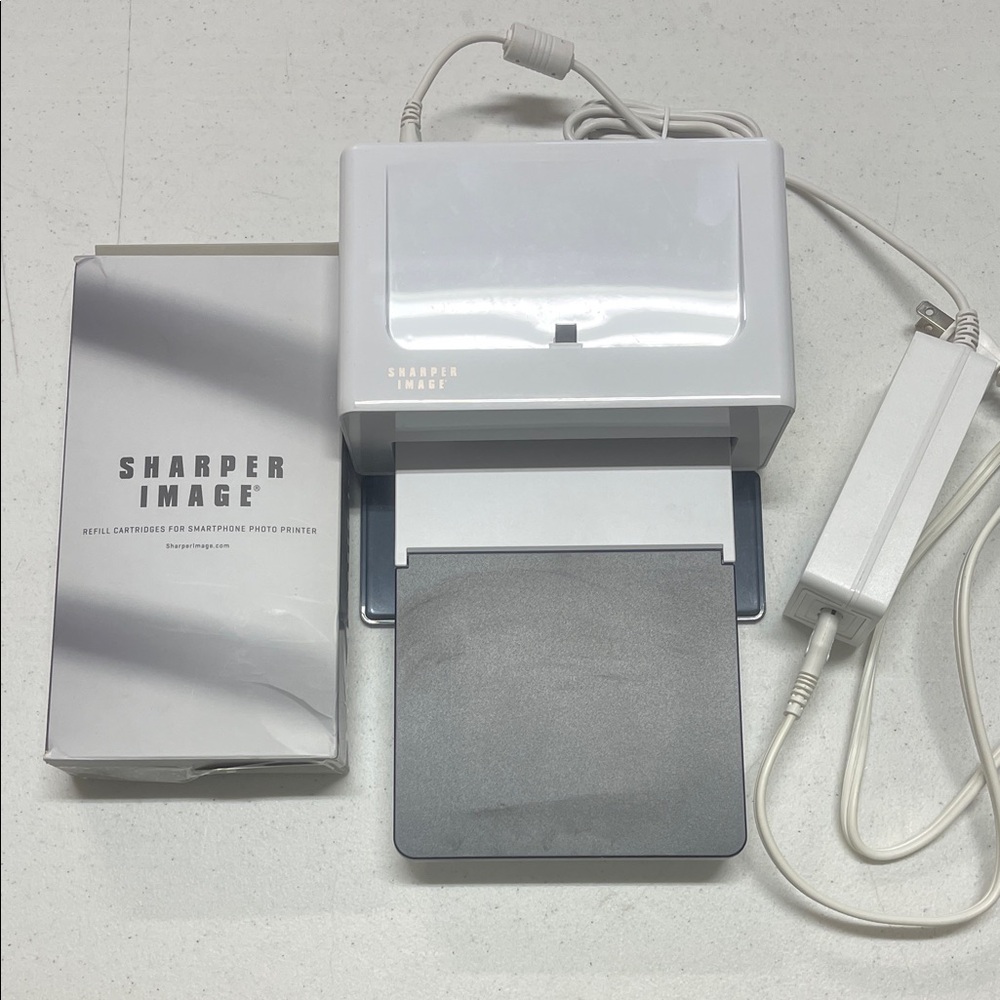 Sharper Image White and Gray Photo Printer